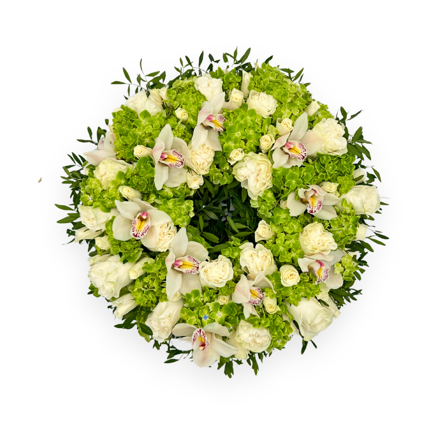 Orchids and Roses Wreath