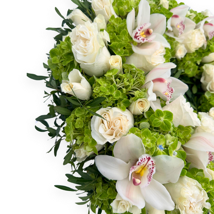 Orchids and Roses Wreath